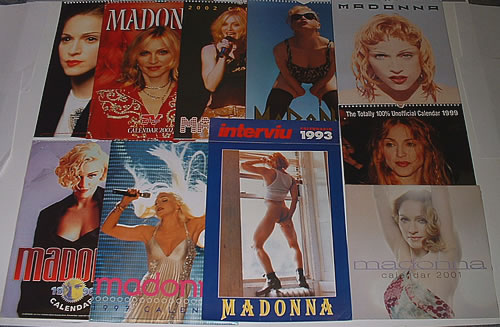 Madonna Calendar Set - 10 Issues calendar UK MADCACA332664