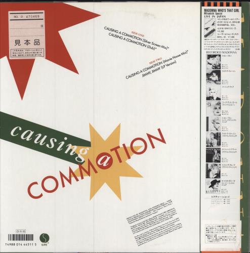 Madonna Causing A Commotion - Promo + Obi 12" vinyl single (12 inch record / Maxi-single) Japanese MAD12CA149110