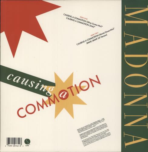 Madonna Causing A Commotion 12" vinyl single (12 inch record / Maxi-single) US MAD12CA458938