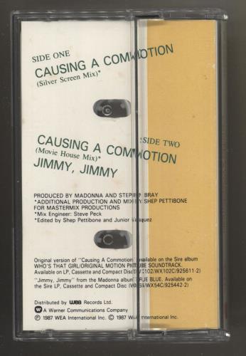 Madonna Causing A Commotion cassette single UK MADCSCA721911