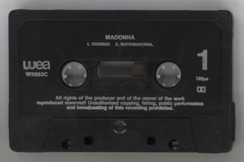 Madonna Cherish cassette single UK MADCSCH23298