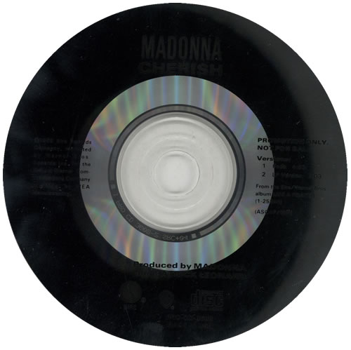 Madonna Cherish CD single (CD5 / 5") US MADC5CH03712