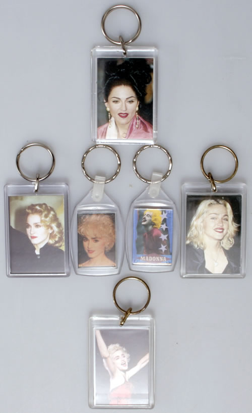 Madonna Collection of 8 Keyrings memorabilia UK MADMMCO560249