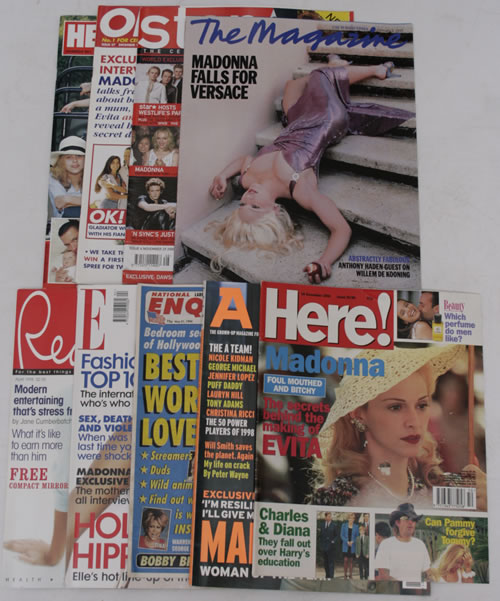 Madonna Collection of 9 Assorted Magazines magazine UK MADMACO566778