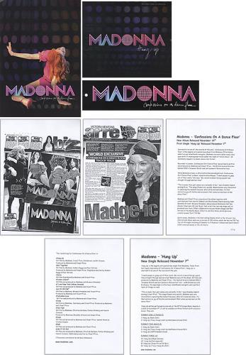 Madonna Confessions On A Dance Floor media press kit UK MADKICO342974