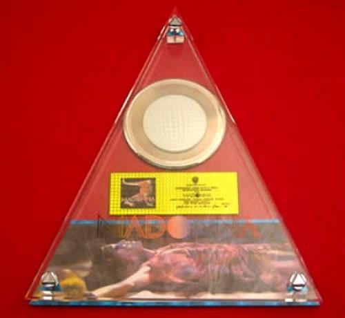 Madonna Confessions On A Dance Floor award disc Mexican MADAWCO354310