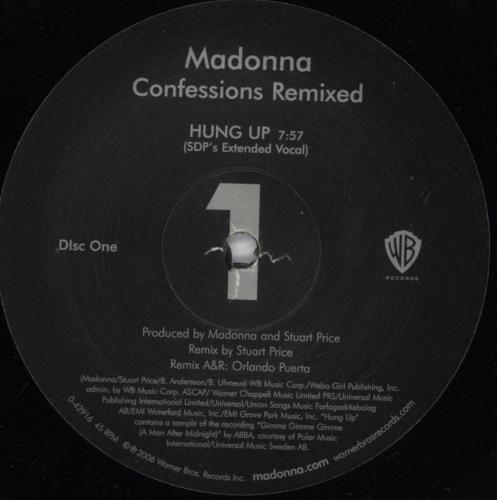 Madonna Confessions Remixed - Stickered 3-LP vinyl record set (Triple LP Album) US MAD3LCO721898