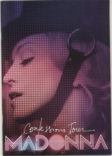 Madonna Confessions Tour + Postcards Etc tour programme UK MADTRCO476658