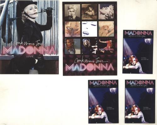 Madonna Confessions Tour + Postcards Etc tour programme UK MADTRCO476658