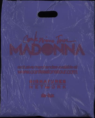 Madonna Confessions Tour Programme + Carrier bag tour programme UK MADTRCO762629