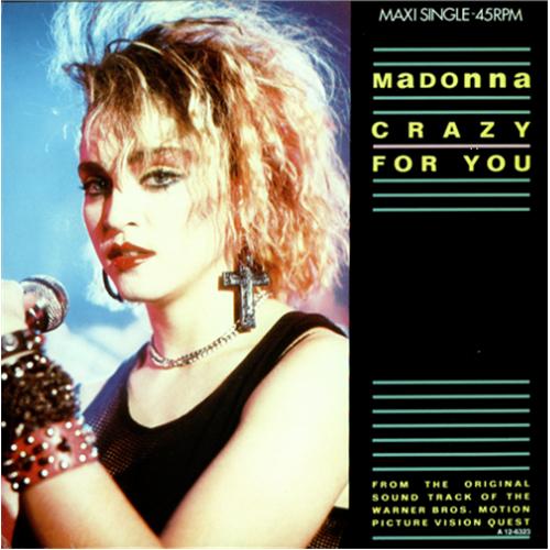 Madonna Crazy For You - Withdrawn Sleeve 12" vinyl single (12 inch record / Maxi-single) Dutch MAD12CR415538