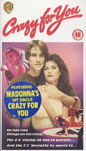Madonna Crazy For You video (VHS or PAL or NTSC) UK MADVICR217305