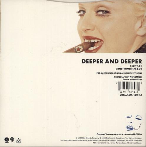 Madonna Deeper & Deeper 7" vinyl single (7 inch record / 45) German MAD07DE41729