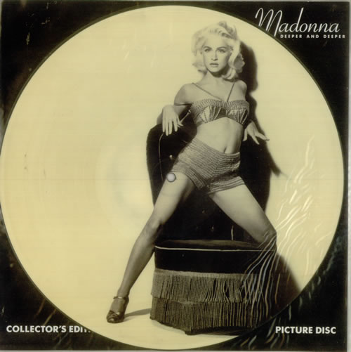 Madonna Deeper And Deeper - EX 12" vinyl picture disc (12 inch picture record) UK MAD2PDE547012