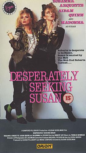 Madonna Desperately Seeking Susan video (VHS or PAL or NTSC) UK MADVIDE189126