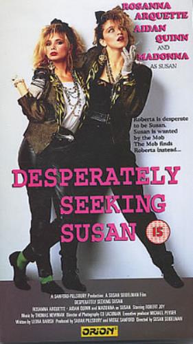 Madonna Desperately Seeking Susan video (VHS or PAL or NTSC) UK MADVIDE333179