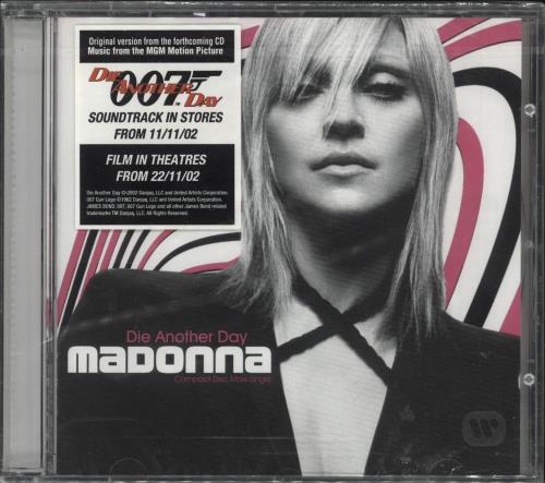 Madonna Die Another Day - 007 Sticker CD single (CD5 / 5") German MADC5DI729023