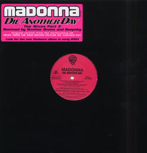 Madonna Die Another Day - The Mixes Part 2 12" vinyl single (12 inch record / Maxi-single) US MAD12DI229311