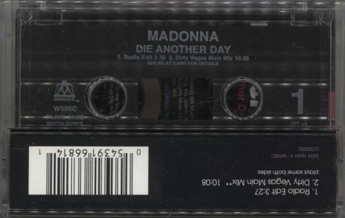 Madonna Die Another Day cassette single UK MADCSDI226498