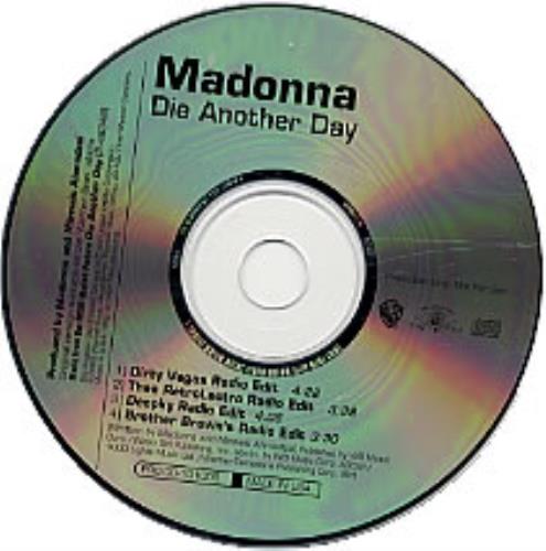 Madonna Die Another Day CD single (CD5 / 5") US MADC5DI227010