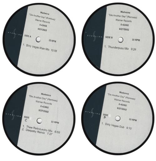 Madonna Die Another Day acetate US MADATDI263410