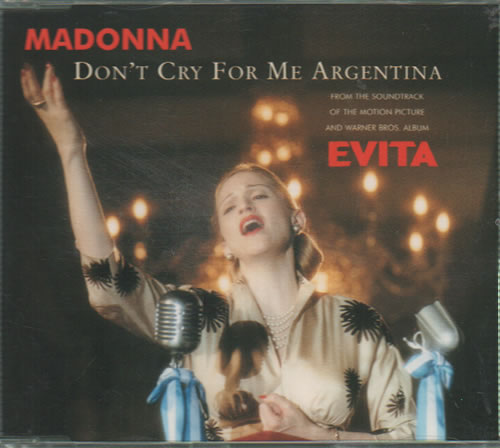 Madonna Don't Cry For Me Argentina - CD1 CD single (CD5 / 5") German MADC5DO633640