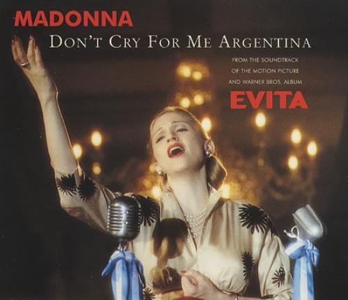 Madonna Don't Cry For Me Argentina CD single (CD5 / 5") German MADC5DO370440