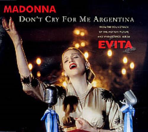 Madonna Don't Cry For Me Argentina CD single (CD5 / 5") German MADC5DO82211