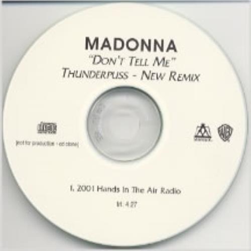 Madonna Don't Tell Me CD-R acetate US MADCRDO176454