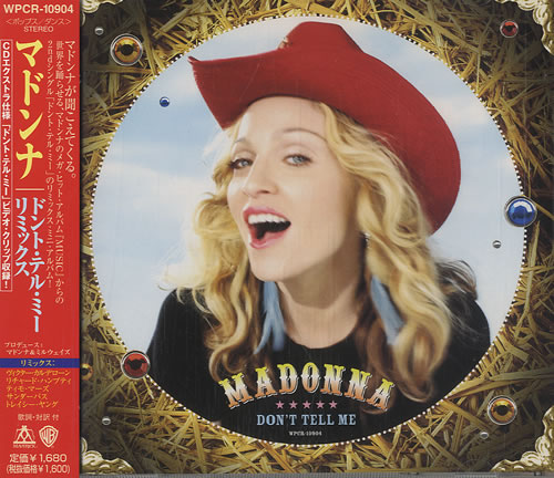 Madonna Don't Tell Me CD single (CD5 / 5") Japanese MADC5DO180563