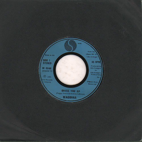 Madonna Dress You Up - Jukebox 7" vinyl single (7 inch record / 45) UK MAD07DR636492
