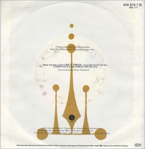 Madonna Dress You Up 7" vinyl single (7 inch record / 45) German MAD07DR253801