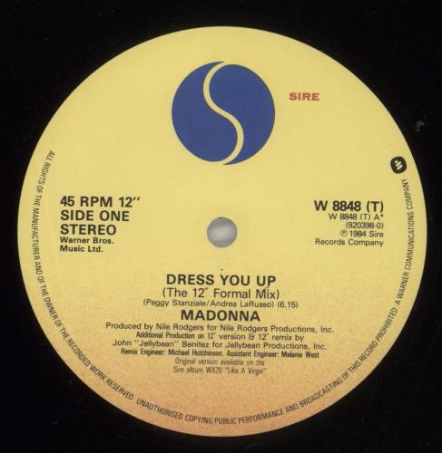 Madonna Dress You Up 12" vinyl single (12 inch record / Maxi-single) UK MAD12DR721449