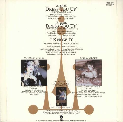 Madonna Dress You Up 12" vinyl single (12 inch record / Maxi-single) UK MAD12DR721449