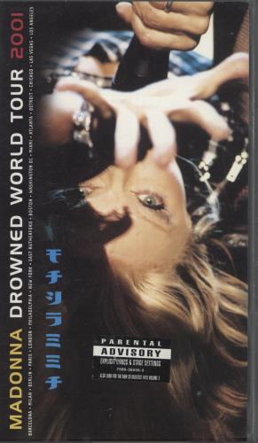 Madonna Drowned World Tour 2001 video (VHS or PAL or NTSC) UK MADVIDR865783