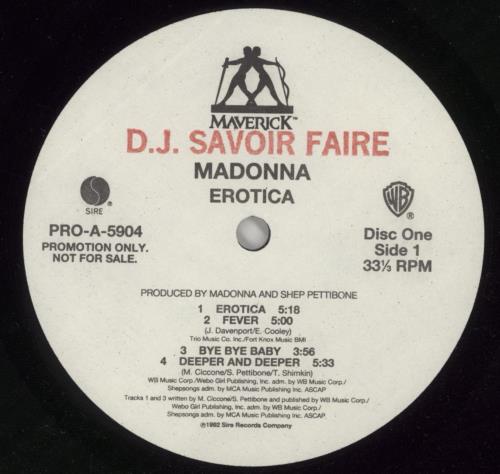 Madonna Erotica 2-LP vinyl record set (Double LP Album) US MAD2LER13319