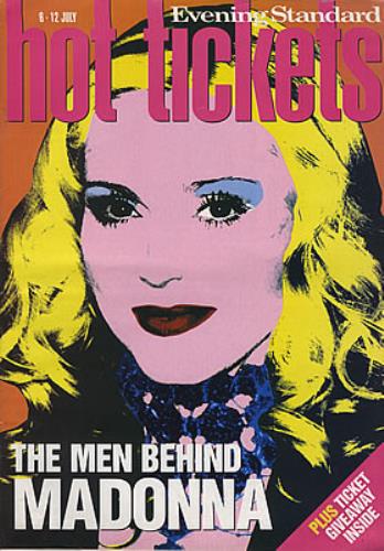Madonna Evening Standard Hot Tickets magazine UK MADMAEV377454