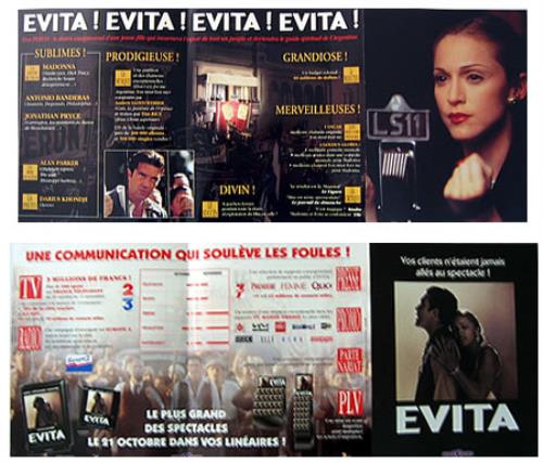 Madonna Evita handbill French MADHBEV378847