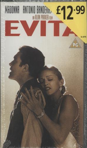 Madonna Evita video (VHS or PAL or NTSC) UK MADVIEV865760