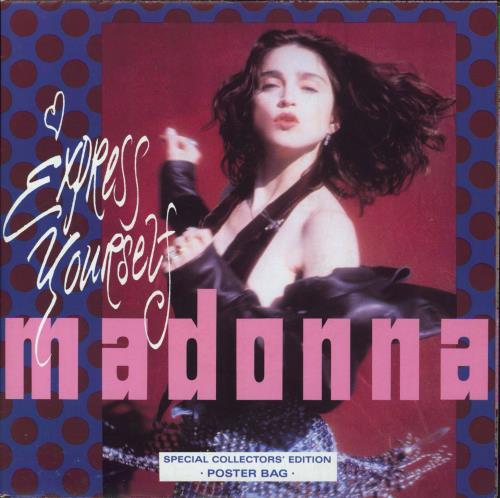 Madonna Express Yourself - Poster Sleeve 7" vinyl single (7 inch record / 45) UK MAD07EX06943