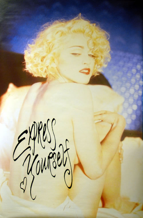 Madonna Express Yourself poster UK MADPOEX634245