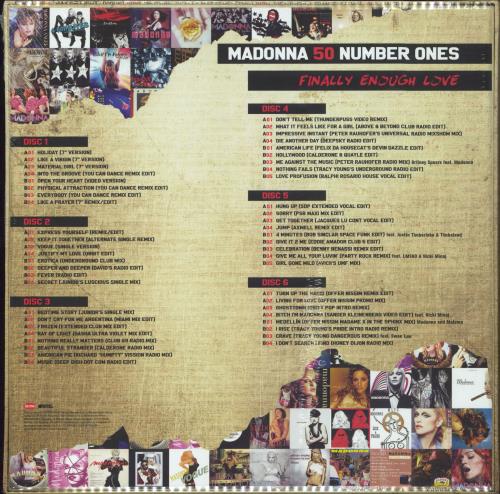Madonna Finally Enough Love [50 Numbers Ones] - Sealed Vinyl Box Set US MADVXFI808807
