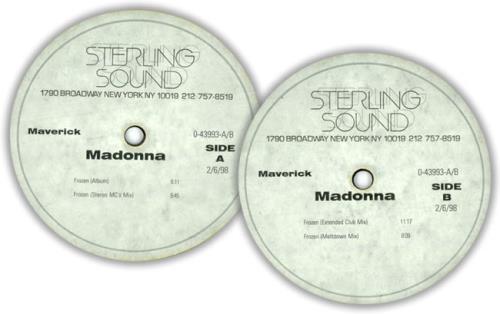 Madonna Frozen - 2 X 1-sided Acetates acetate US MADATFR113905