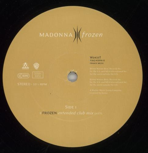 Madonna Frozen 12" vinyl single (12 inch record / Maxi-single) UK MAD12FR106625