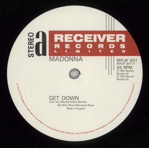 Madonna Get Down 12" vinyl single (12 inch record / Maxi-single) UK MAD12GE05471