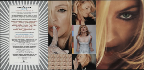 Madonna GHV2 - Greatest Hits Volume 2 handbill US MADHBGH199844