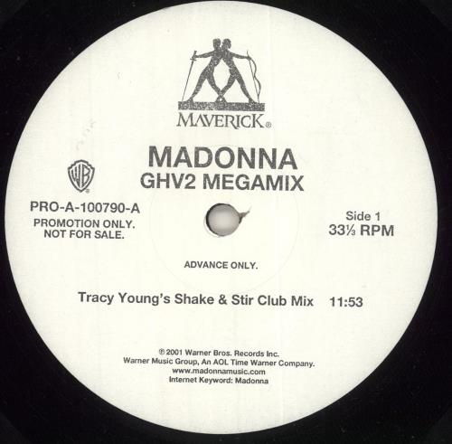 Madonna GHV2 Megamix 12" vinyl single (12 inch record / Maxi-single) US MAD12GH259737