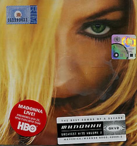 Madonna GHV2 CD album (CDLP) Malaysia MADCDGH310079