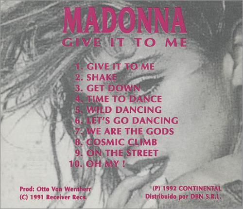 Madonna Give It To Me CD album (CDLP) Argentinean MADCDGI242481