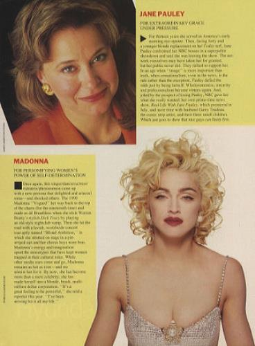Madonna Glamour - Dec 1990 magazine US MADMAGL78536